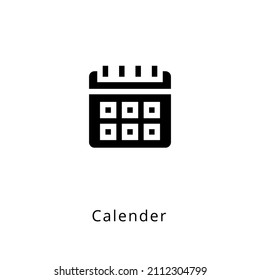 calendar icon in vector. Logotype