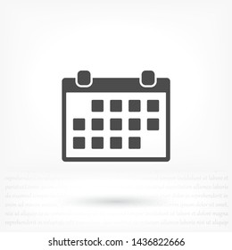 calendar icon, vector icon . Lorem Ipsum Illustration design