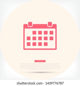 calendar icon Vector icon . Lorem Ipsum Illustration design