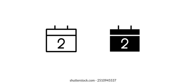 calendar icon. Vector  month date Schedule time Meeting Deadlines icon vector symbol logo illustration line editable stroke flat design style isolated on white