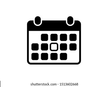 Calendar icon vector. Month illustration