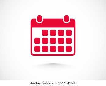 Calendar icon vector. Month illustration