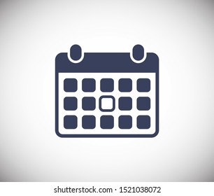 Calendar icon vector. Month illustration