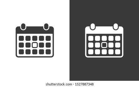 Calendar icon vector. Month illustration