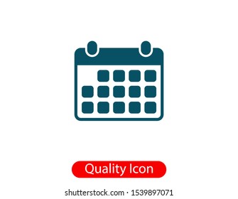 Calendar icon vector. Month illustration