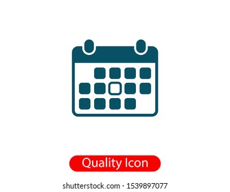 Calendar icon vector. Month illustration