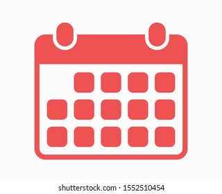 Calendar icon vector. Month illustration