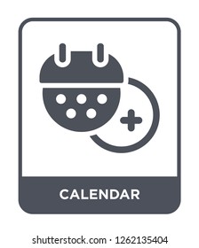 calendar icon vector on white background, calendar trendy filled icons from Strategy collection, calendar simple element illustration