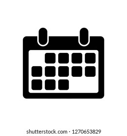 calendar icon vector, on white background editable eps10