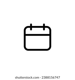 Calendar icon vector, outline icon for web and mobile apps icon