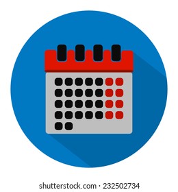 Calendar icon. Vector pic.