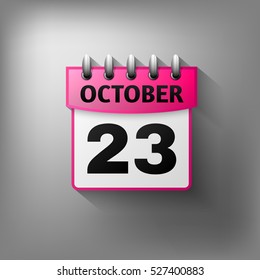 Calendar icon vector pink. Isolated on a gray background. Symbol Calendar for your website design, logo, application user interface