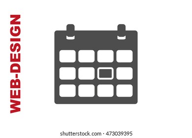 Calendar Icon Vector, portfolio author web-design