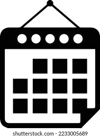 calendar icon vector. Calendar, schedule vector icon
