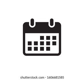 Calendar icon vector. Schedule and date icon symbol isolated