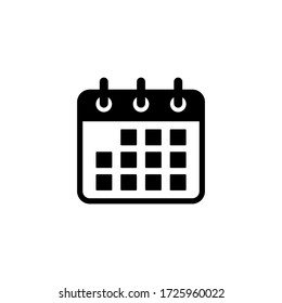 Calendar icon vector. Schedule, date icon symbol illustration
