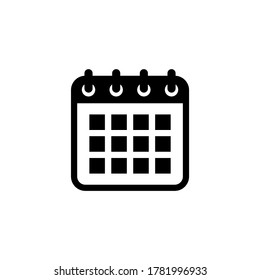 Calendar icon vector. Schedule, date icon symbol illustration