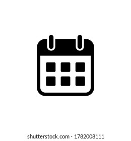 Calendar icon vector. Schedule, date icon symbol illustration