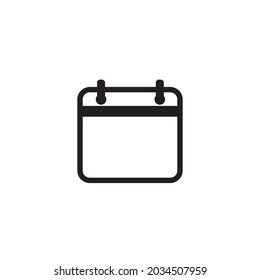 Calendar icon vector. Schedule, date icon symbol illustration