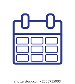 Calendar icon vector. Schedule, date icon symbol illustration