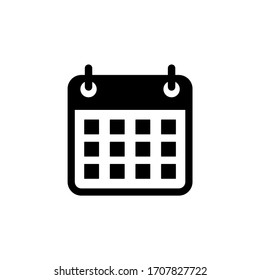 Calendar icon vector. Schedule icon isolated