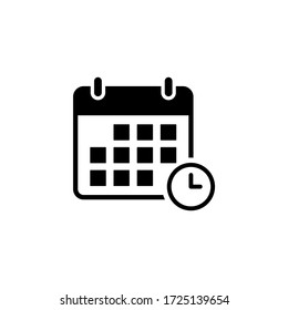 Calendar Icon Vector. Schedule Icon Symbol