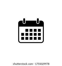 Calendar icon vector. Schedule icon symbol illustration