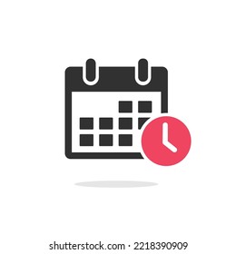Calendar icon vector. Schedule icon symbol