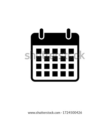 Calendar icon vector. Schedule icon symbol