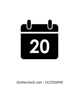 Calendar icon , vector sign design