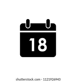 Calendar icon , vector sign design