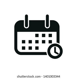 Calendar icon vector sign logo illustration