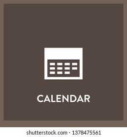 calendar icon vector. calendar sign on white background. calendar icon for web and app
