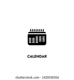 calendar icon vector. calendar sign on white background. calendar icon for web and app