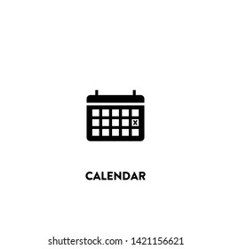 calendar icon vector. calendar sign on white background. calendar icon for web and app