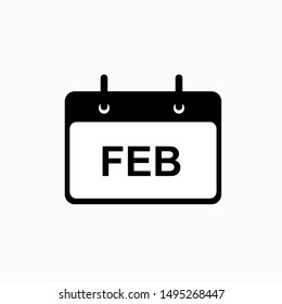 Calendar Icon - Vector, Sign and Symbol for Design, Presentation, Website or Apps Elements.