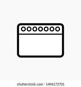 Calendar Icon - Vector, Sign and Symbol for Design, Presentation, Website or Apps Elements.