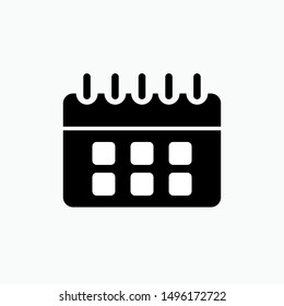 Calendar Icon - Vector, Sign and Symbol for Design, Presentation, Website or Apps Elements.