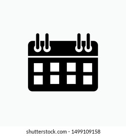 Calendar Icon - Vector, Sign and Symbol for Design, Presentation, Website or Apps Elements.