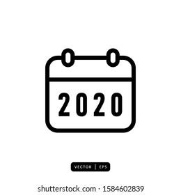 Calendar Icon Vector - Sign or Symbol