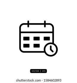 Calendar Icon Vector - Sign or Symbol