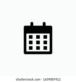 calendar icon vector sign symbol isolated