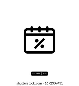 Calendar Icon Vector - Sign or Symbol