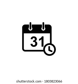 Calendar icon vector, Calendar sign and symbol vector design