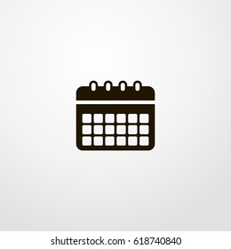 calendar icon. vector sign symbol on white background