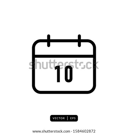 Calendar Icon Vector - Sign or Symbol