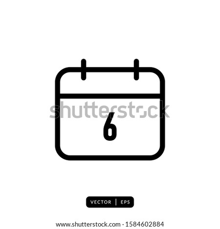 Calendar Icon Vector - Sign or Symbol