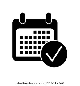 Calendar icon vector icon. Simple element illustration. Calendar symbol design. Can be used for web and mobile.