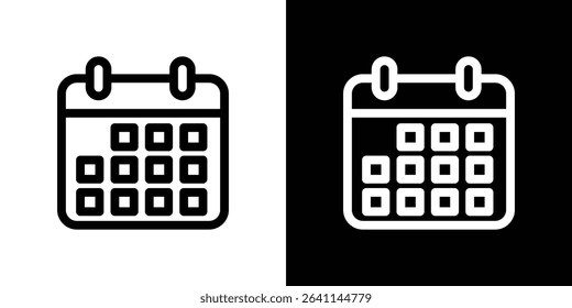 Calendar icon vector simple element illustration editable