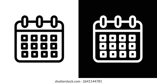 Calendar icon vector simple element illustration editable